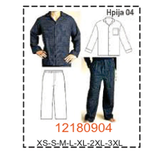 MOLDE PIJAMAS HOMBRE 