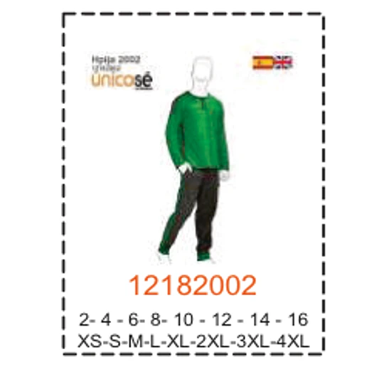MOLDE PIJAMAS HOMBRE 