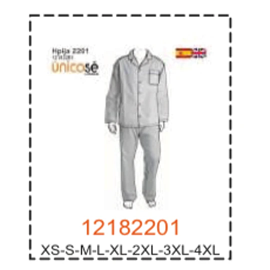 MOLDE PIJAMAS HOMBRE 