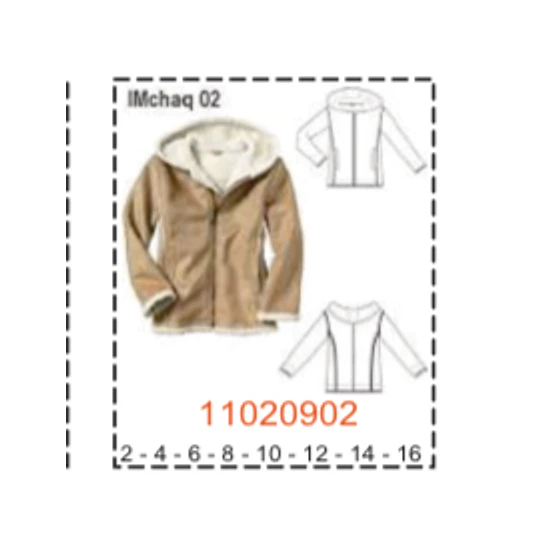 MOLDE CHAQUETA NIÑA -  1