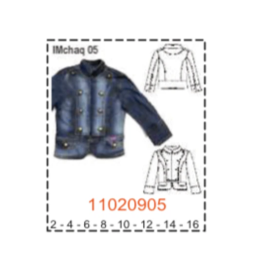 MOLDE CHAQUETA NIÑA -  1