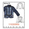 MOLDE CHAQUETA NIÑA -  1