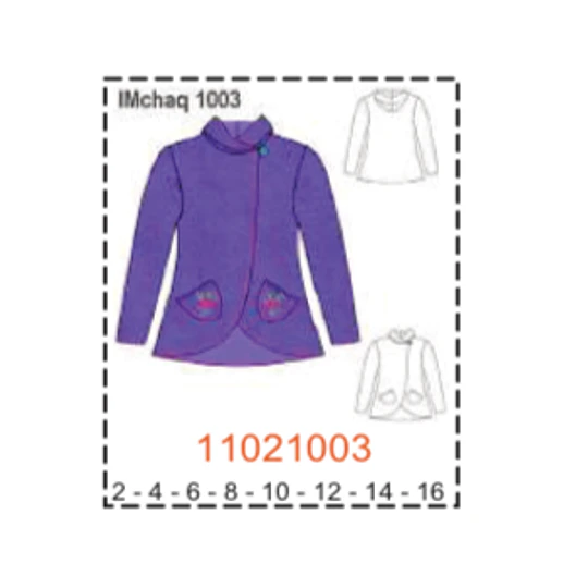 MOLDE CHAQUETA NIÑA -  1