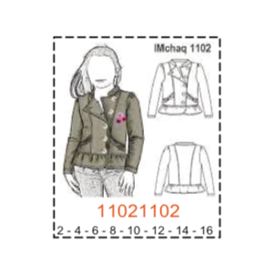 MOLDE CHAQUETA NIÑA -  1