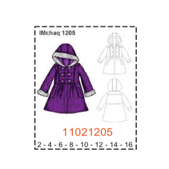 MOLDE CHAQUETA NIÑA -  1