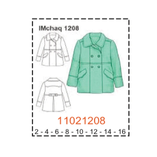 MOLDE CHAQUETA NIÑA -  1