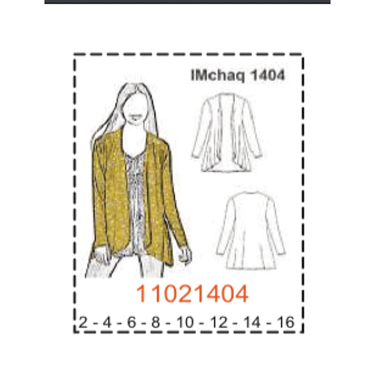 MOLDE CHAQUETA NIÑA -  1