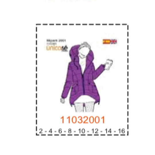 MOLDE PARKAS NIÑA
