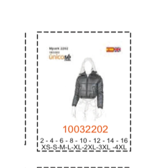 MOLDE PARKAS NIÑA