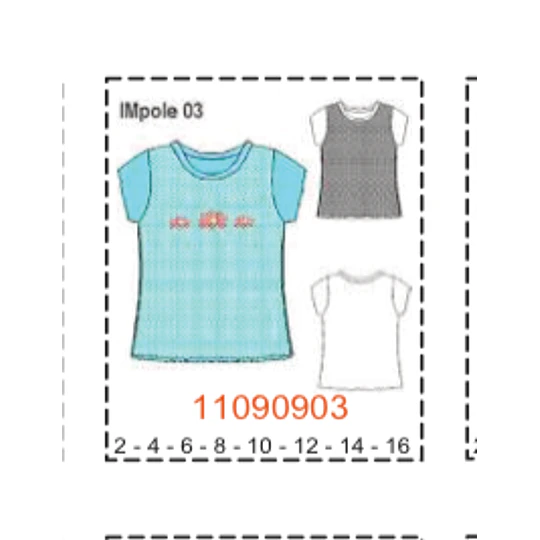MOLDE POLERAS NIÑA - 1
