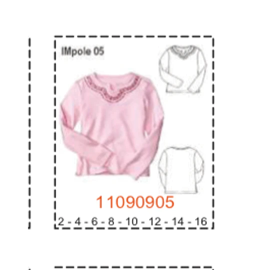MOLDE POLERAS NIÑA - 1