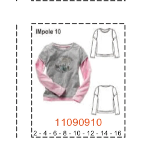 MOLDE POLERAS NIÑA - 1