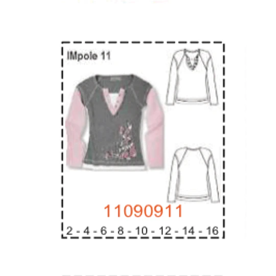 MOLDE POLERAS NIÑA - 1