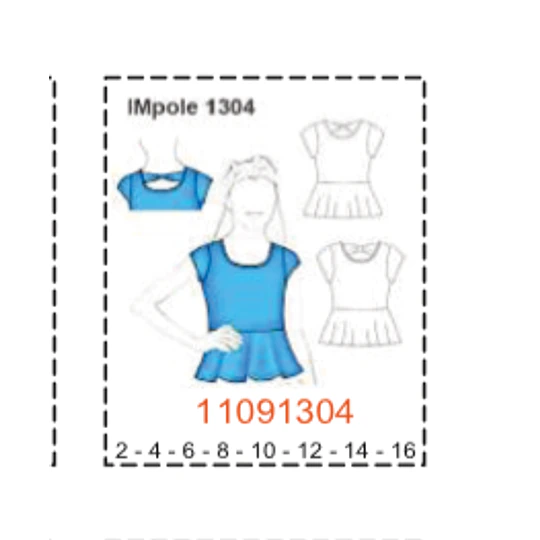 MOLDE POLERAS NIÑA - 2