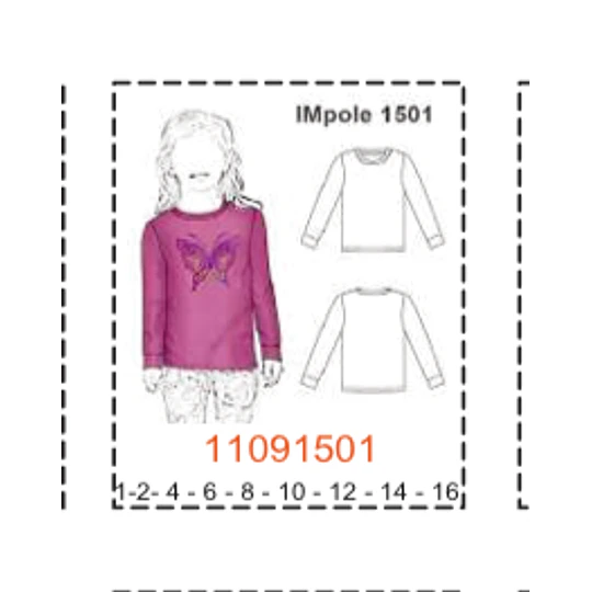 MOLDE POLERAS NIÑA - 2