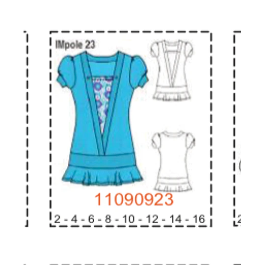 MOLDE POLERAS NIÑA - 1