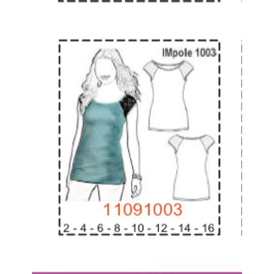 MOLDE POLERAS NIÑA - 1