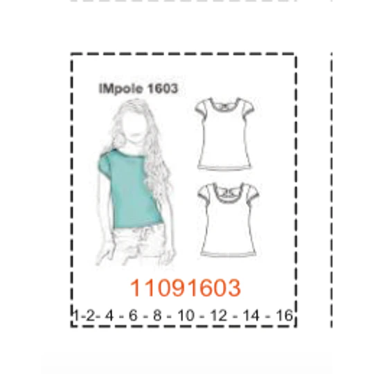 MOLDE POLERAS NIÑA - 2
