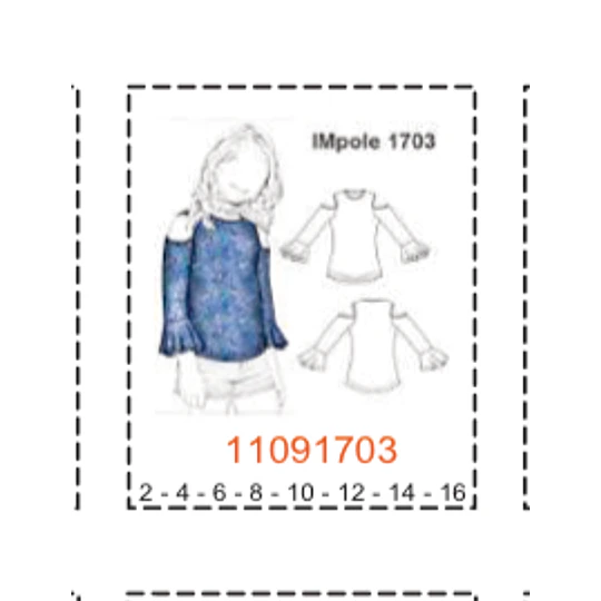 MOLDE POLERAS NIÑA - 2