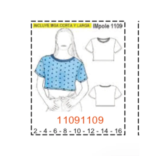 MOLDE POLERAS NIÑA - 1