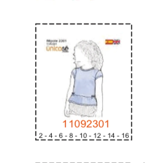 MOLDE POLERAS NIÑA - 2