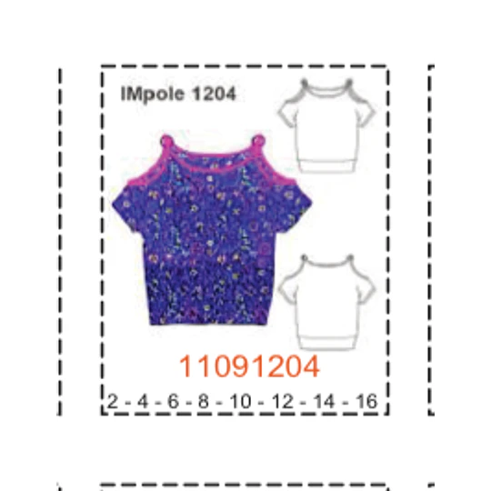 MOLDE POLERAS NIÑA - 1