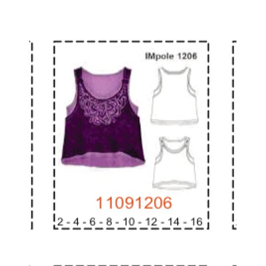 MOLDE POLERAS NIÑA - 1