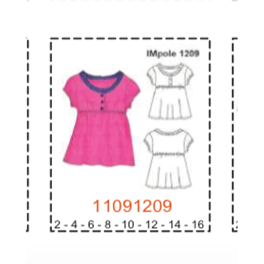 MOLDE POLERAS NIÑA - 1