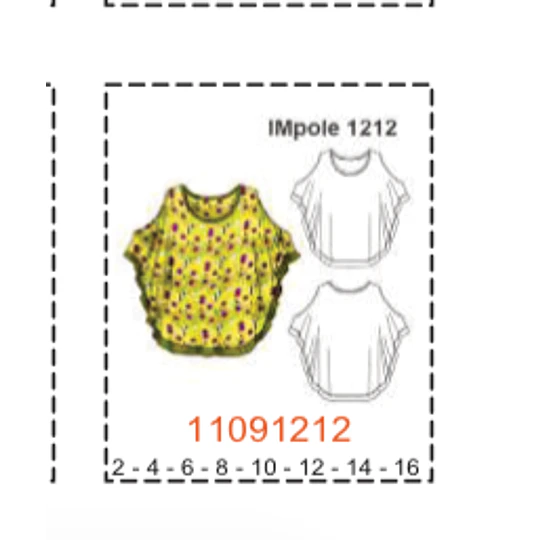 MOLDE POLERAS NIÑA - 1