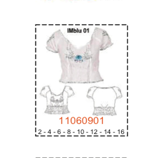 MOLDE BLUSAS NIÑA