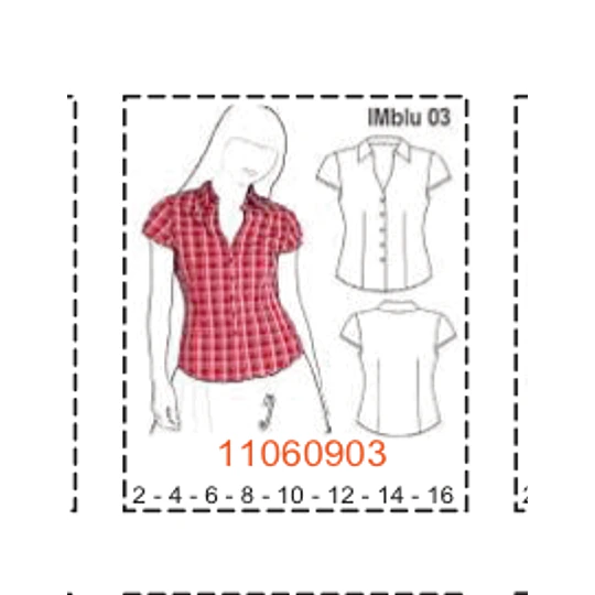 MOLDE BLUSAS NIÑA 