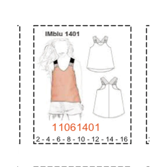MOLDE BLUSAS NIÑA 