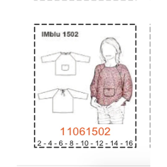 MOLDE BLUSAS NIÑA 