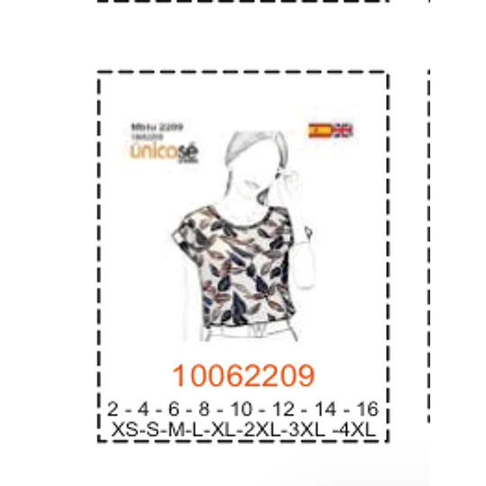 MOLDE BLUSAS NIÑA 