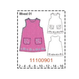 MOLDE VESTIDOS NIÑA - 1