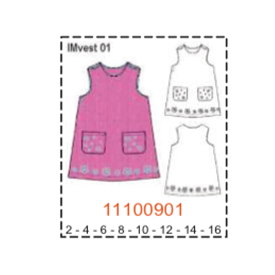 MOLDE VESTIDOS NIÑA - 1