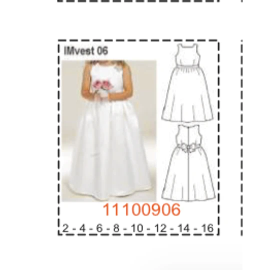 MOLDE VESTIDOS NIÑA - 1