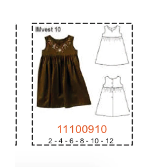 MOLDE VESTIDOS NIÑA - 1