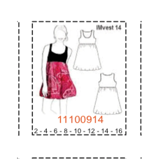 MOLDE VESTIDOS NIÑA - 1