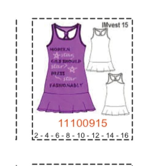 MOLDE VESTIDOS NIÑA - 1