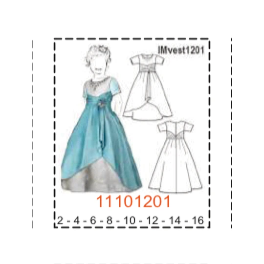 MOLDE VESTIDOS NIÑA - 1