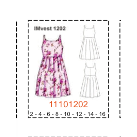 MOLDE VESTIDOS NIÑA - 1