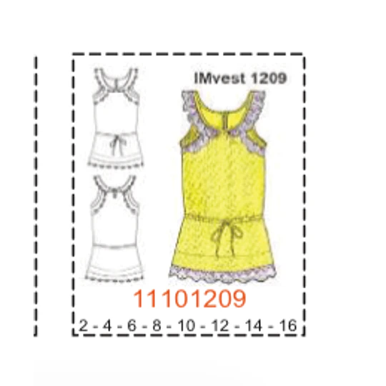 MOLDE VESTIDOS NIÑA - 1