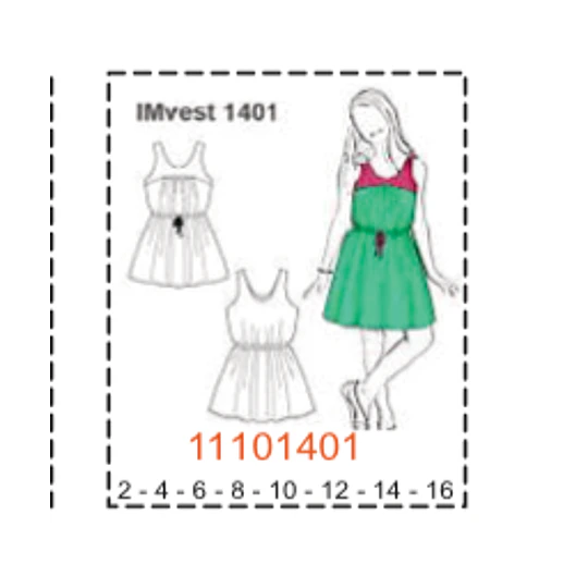 MOLDE VESTIDOS NIÑA - 1