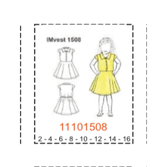 MOLDE VESTIDOS NIÑA - 1
