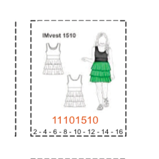 MOLDE VESTIDOS NIÑA - 1