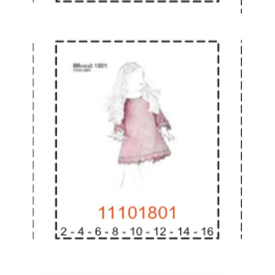 MOLDE VESTIDOS NIÑA - 2