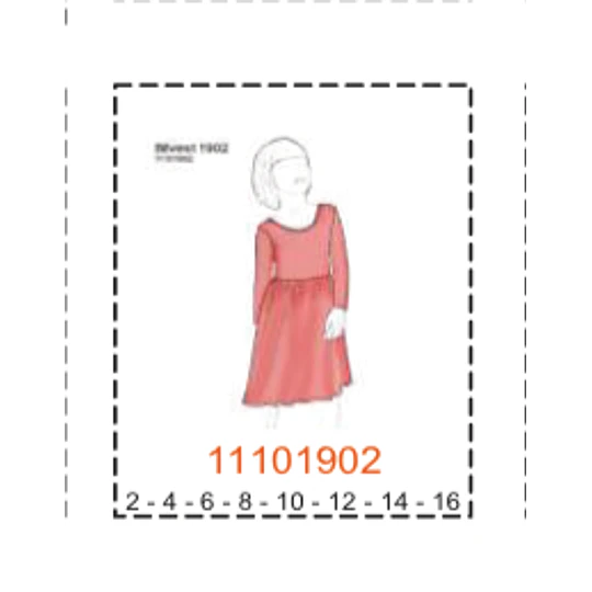 MOLDE VESTIDOS NIÑA - 2