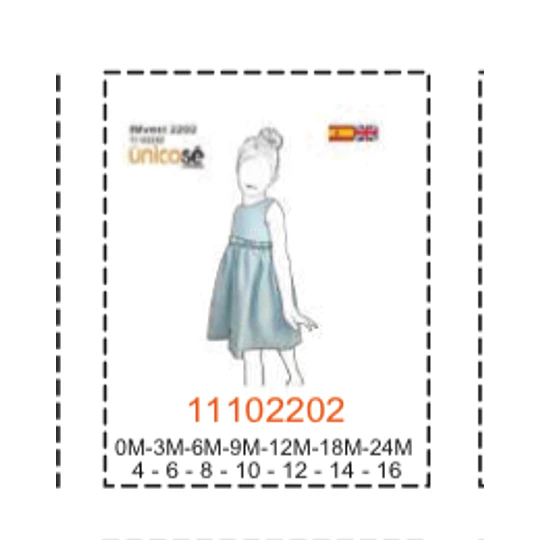 MOLDE VESTIDOS NIÑA - 2