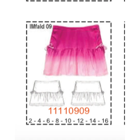 MOLDE FALDAS NIÑA